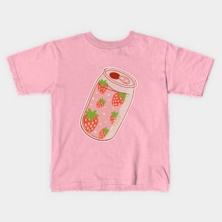 Cute Can of Strawberries Kids T-Shirt